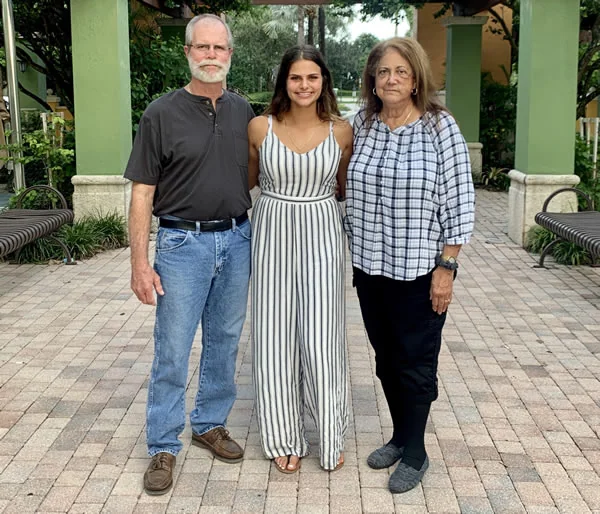Raylee's grandparents, both cancer survivors